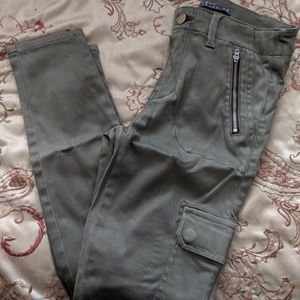 Stitch Fix Level 99 Olive Zipper Pocket Pants
